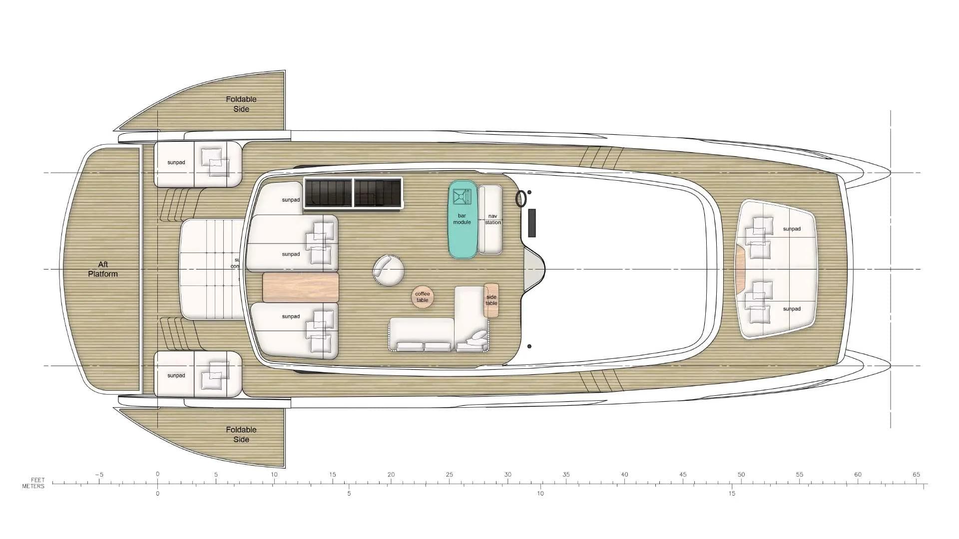 Sunreef 66 Ultima layout