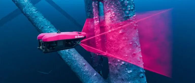 Scout, Beam's AI-powered autonomous underwater vehicle