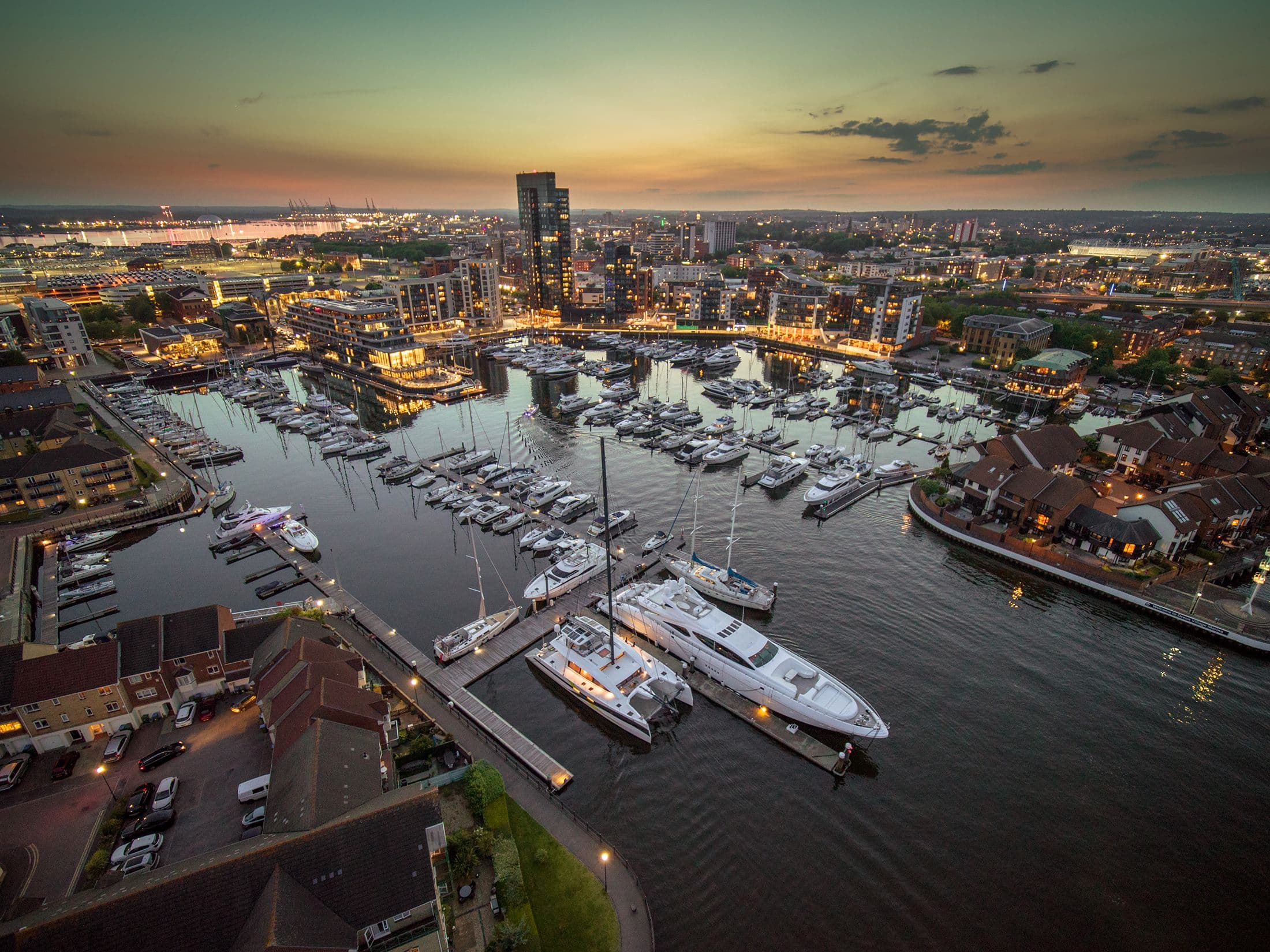 Ocean Village Marina Southampton, UK - South Coast and Green Tech Boat Show 2025